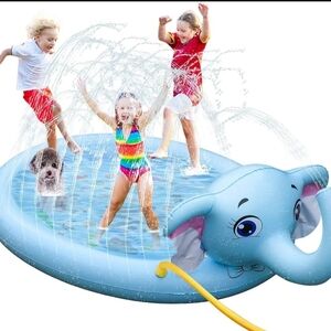 Blue Elephant Splash Pad for Kids